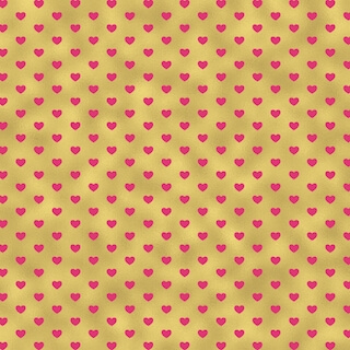 Gold Pink Hearts