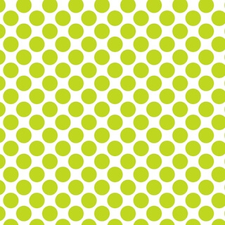 Large Lime Green Polka Dot