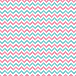 Pink Teal And White Chevron