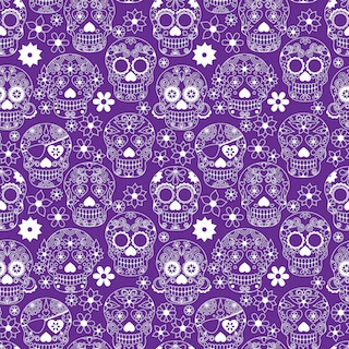 Purple Sugar Skulls