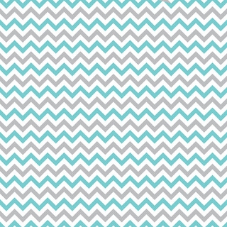 Teal And Grey Chevron