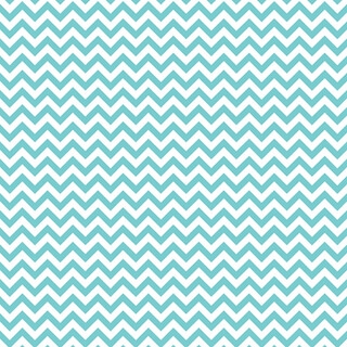 Teal And White Chevron