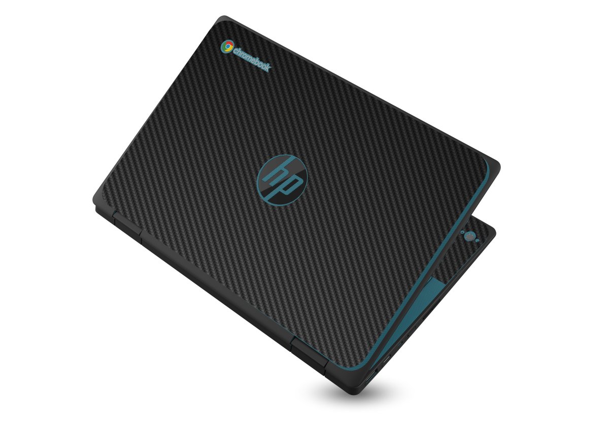 HP Chromebook X360 11 G3 EE BLACK CARBON FIBER Laptop Skin