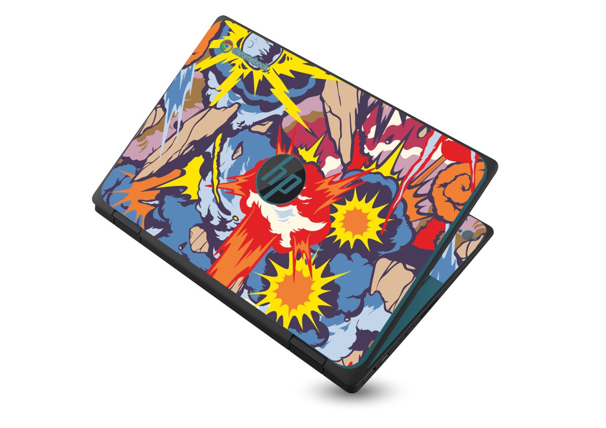 HP Chromebook X360 11 G3 EE COMIC EXPLOSIONS Laptop Skin