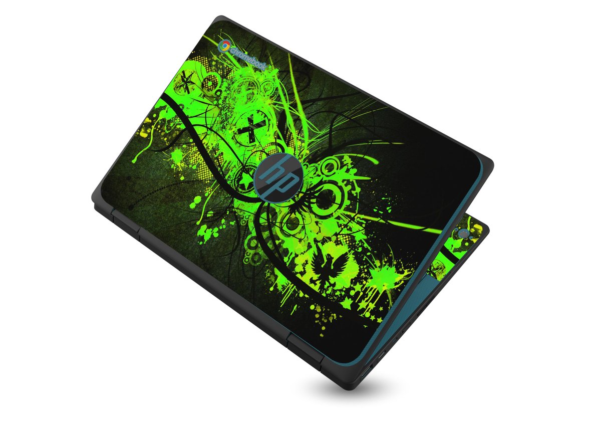 HP Chromebook X360 11 G3 EE GRAFFITI GREEN Laptop Skin