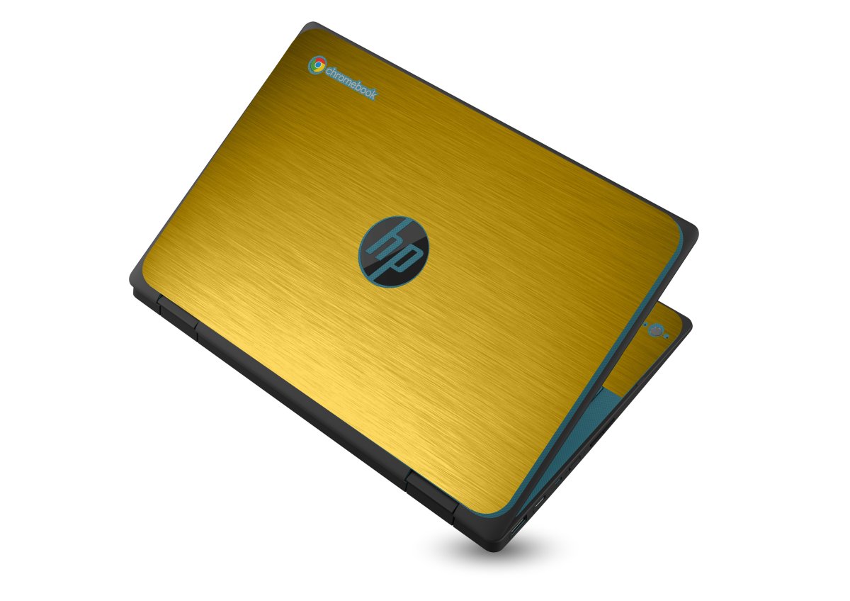 HP Chromebook X360 11 G3 EE MTS GOLD Laptop Skin