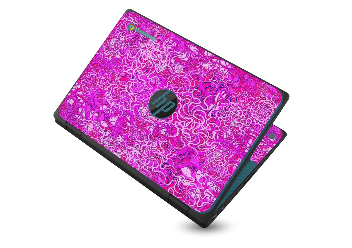 HP Chromebook X360 11 G3 EE OCEAN BOTTOM FLOWERS Laptop Skin
