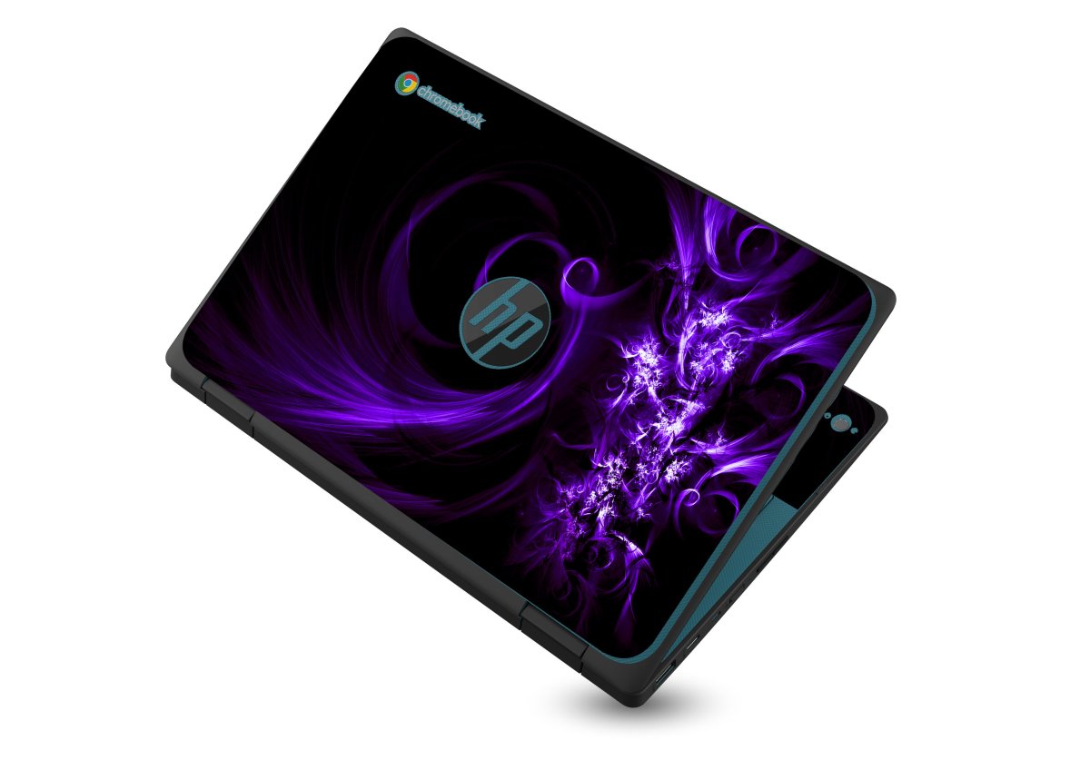 HP Chromebook X360 11 G3 EE PURPE SPIRAL Laptop Skin