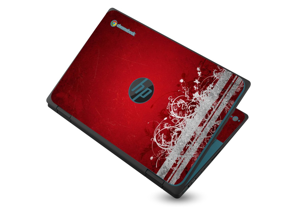 HP Chromebook X360 11 G3 EE RED GRUNGE Laptop Skin