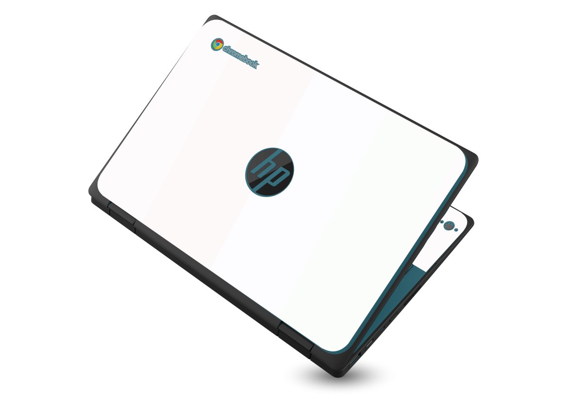 HP Chromebook X360 11 G3 EE WHITE  Laptop Skin