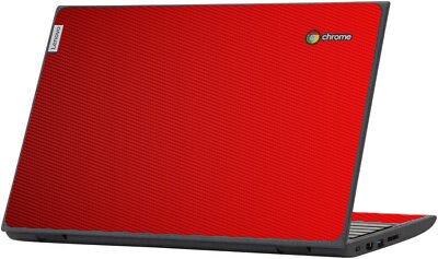 IBM/Lenovo Chromebook 100E G2 AST RED CARBON FIBER Laptop Skin