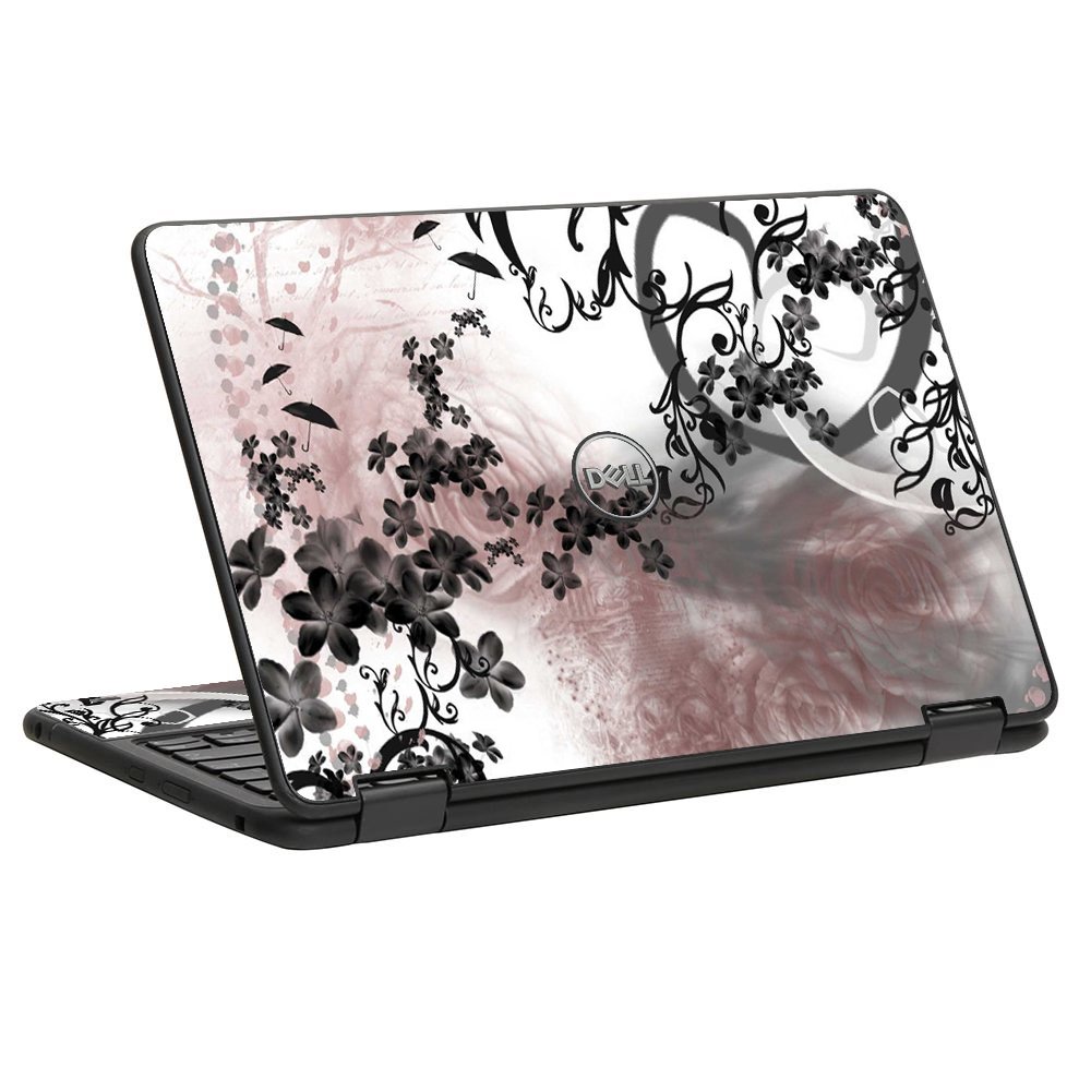 Dell Chromebook 11 5190 2-in-1 FLOWERS AND UMBRELLAS Laptop Skin