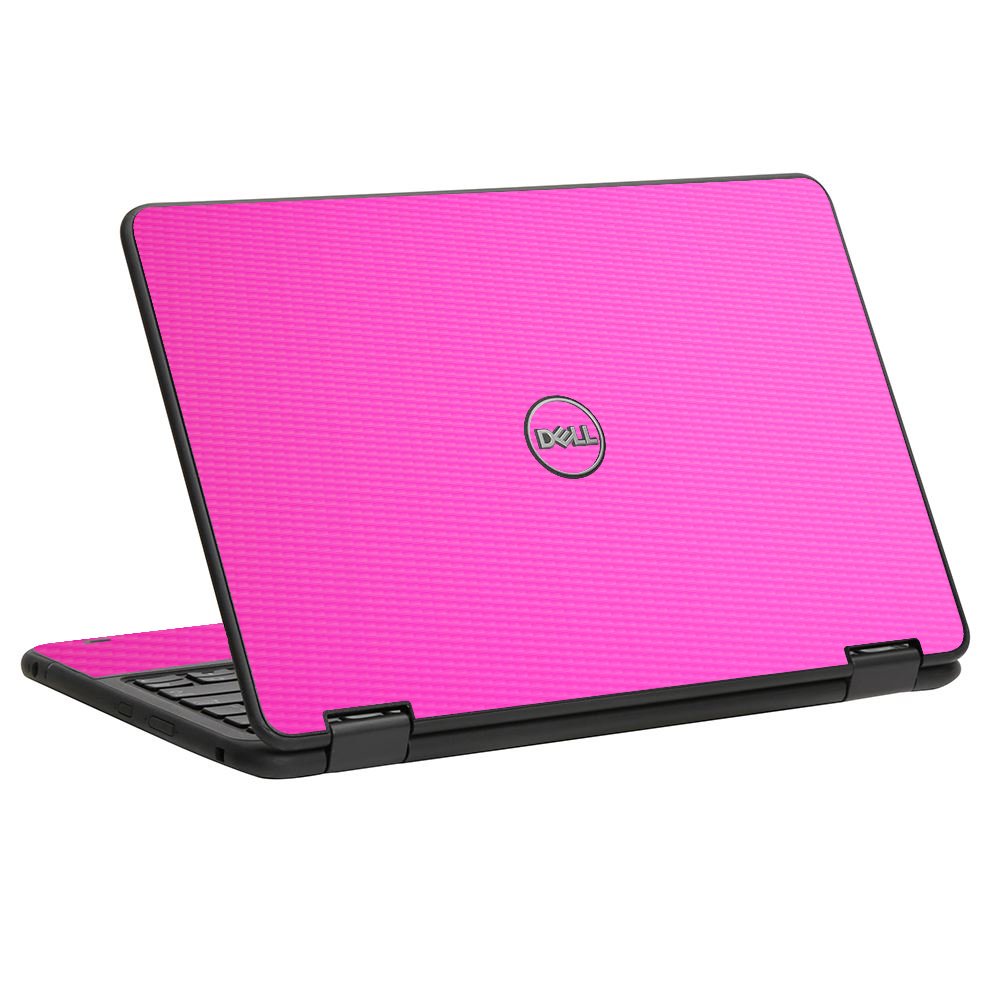 Dell Chromebook 11 5190 PINK CARBON FIBER Laptop Skin