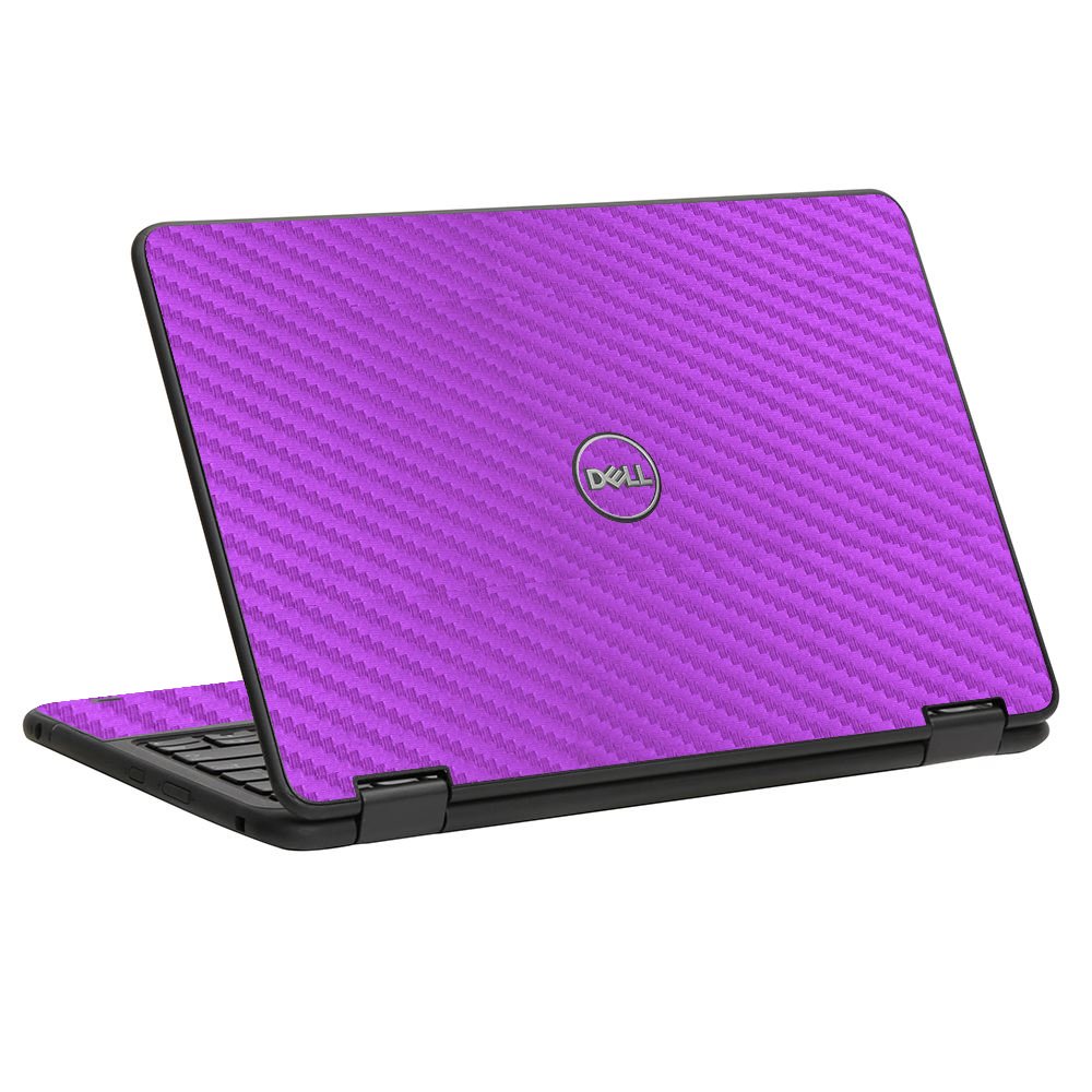 Dell Chromebook 11 5190 PURPLE CARBON FIBER Laptop Skin