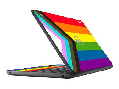 Dell Chromebook 13 3380 PROGRESSIVE PRIDE FLAG Laptop Skin
