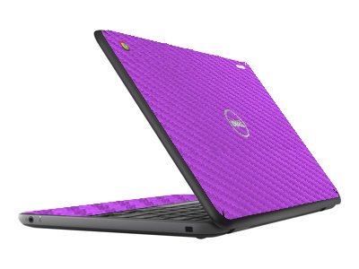 Dell Chromebook 13 3380 PURPLE CARBON FIBER Laptop Skin