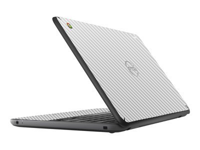 Dell Chromebook 13 3380 WHITE CARBON FIBER Laptop Skin