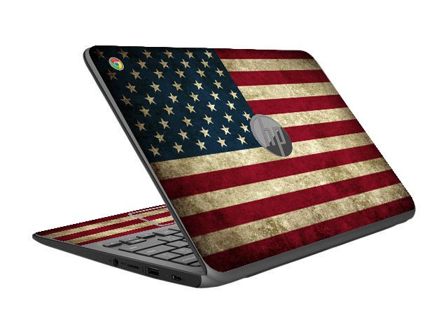 HP Chromebook 11 V010NR AMERICAN FLAG Laptop Skin