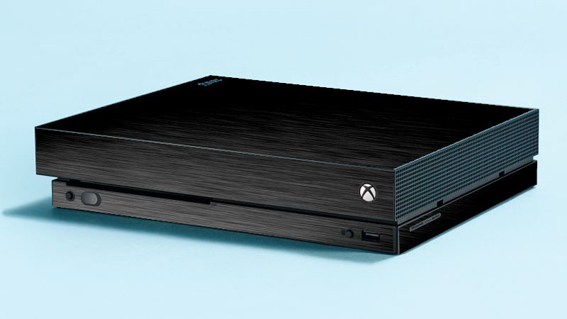 Microsoft Xbox One X MTS BLACK Laptop Skin