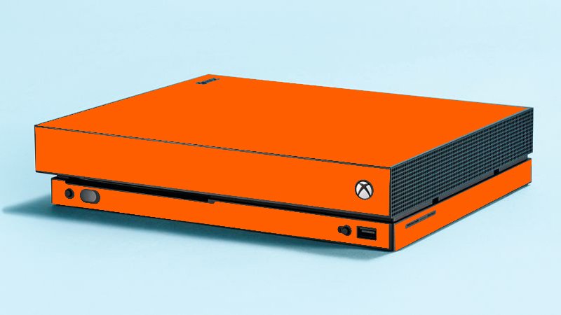 Microsoft Xbox One X ORANGE Laptop Skin