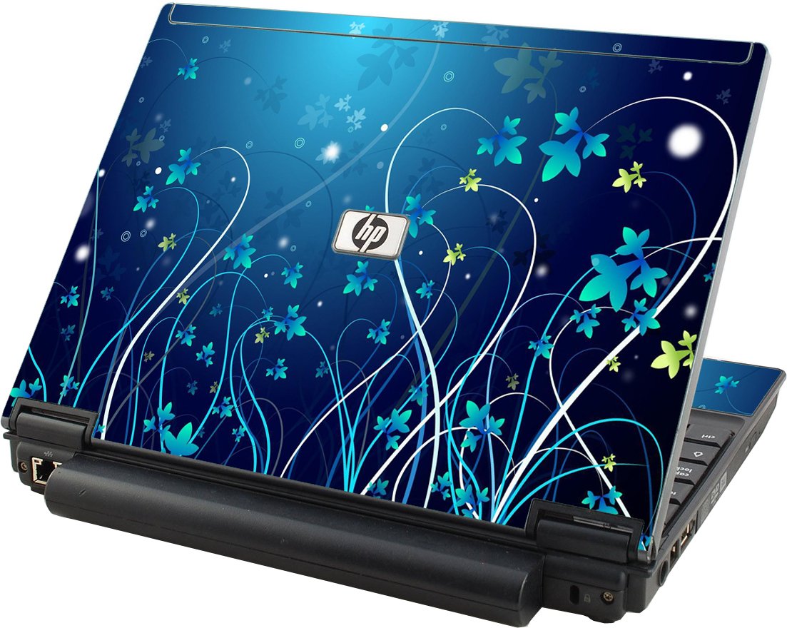 Blue Flowers HP Elitebook 2530P Laptop Skin