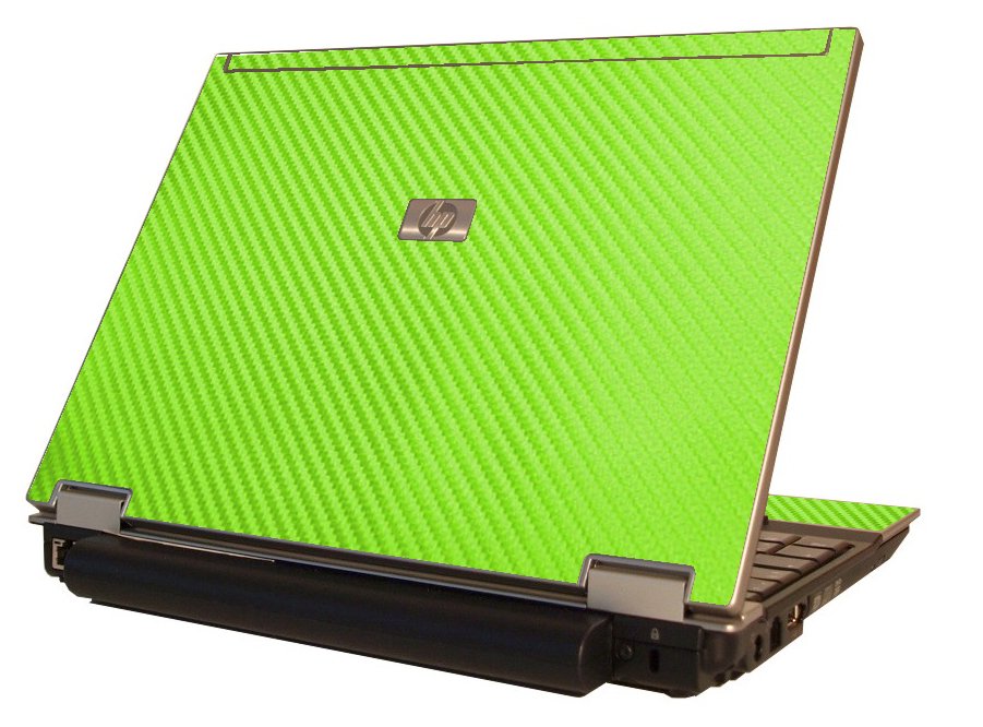Green Carbon Fiber HP Elitebook 2530P Laptop Skin