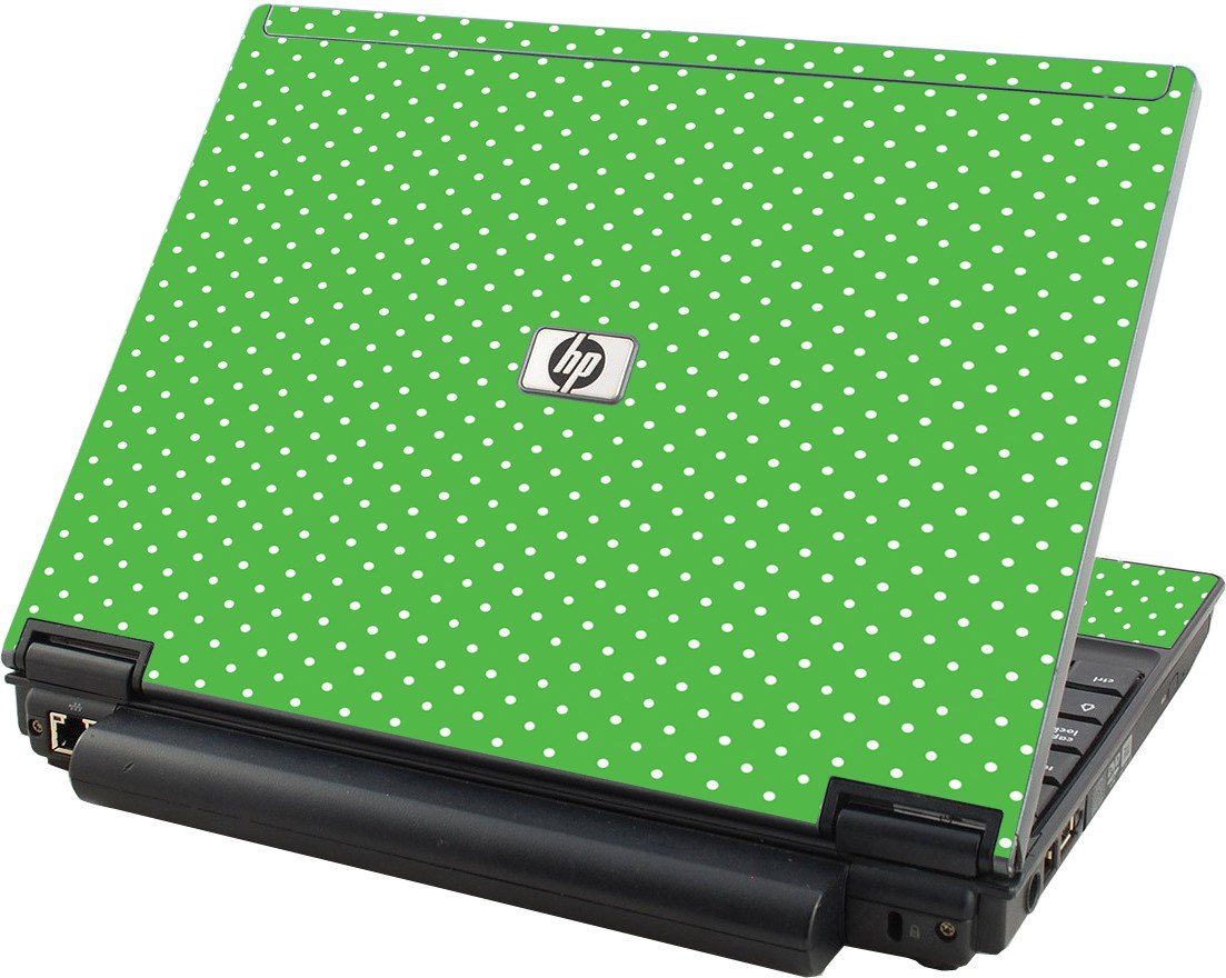 Kelly Green Polka HP Elitebook 2530P Laptop Skin