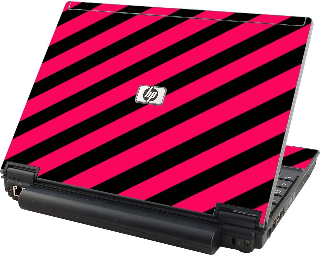 Pink Black Stripes HP Elitebook 2530P Laptop Skin