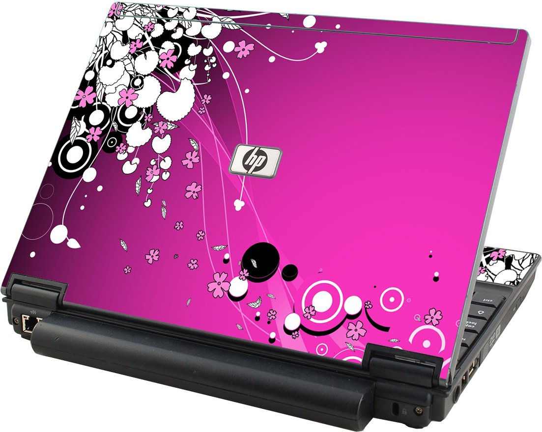 Pink Flowers HP Elitebook 2530P Laptop Skin