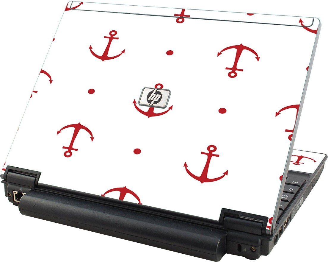 Red Anchors HP Elitebook 2530P Laptop Skin