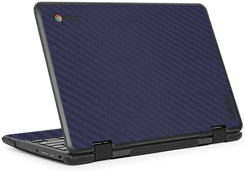 IBM/Lenovo Chromebook 500e V2 BLUE CARBON FIBER Laptop Skin
