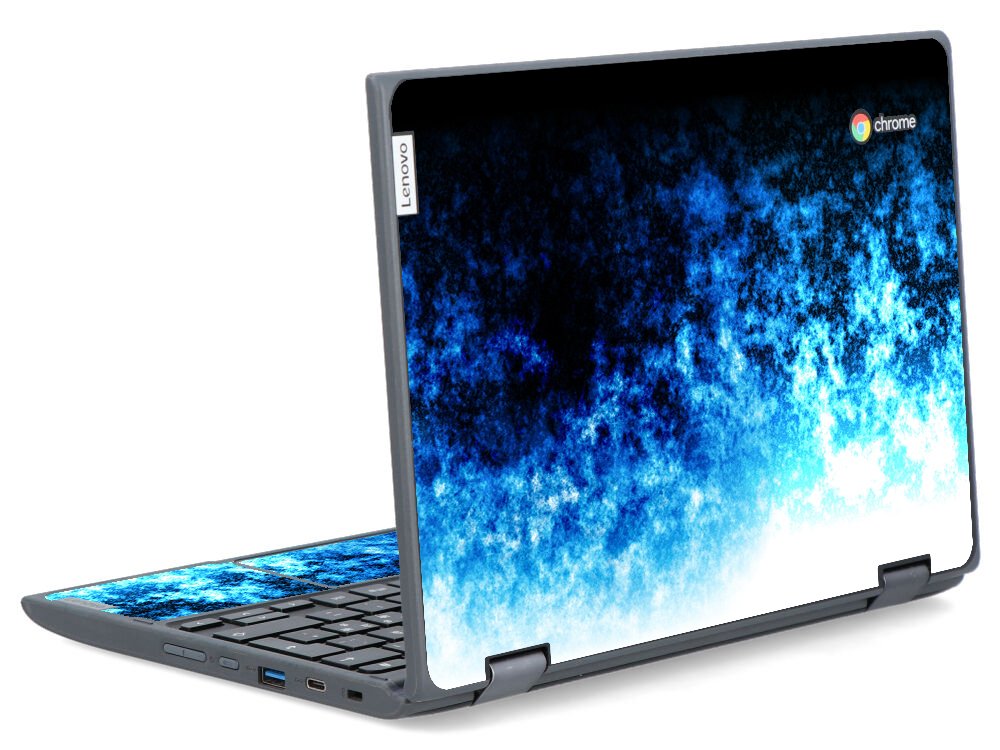 IBM/Lenovo Chromebook 300e G2 AST ABSTRACT FLAMES Laptop Skin