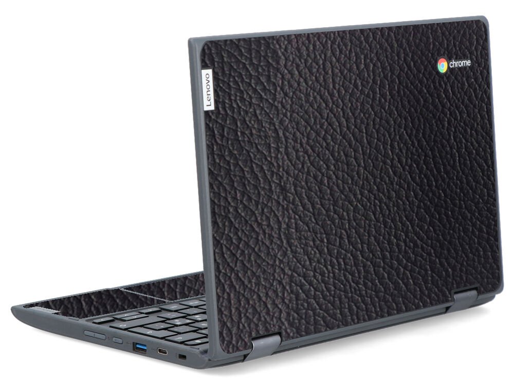 IBM/Lenovo Chromebook 300e G2 MTK BLACK LEATHER Laptop Skin
