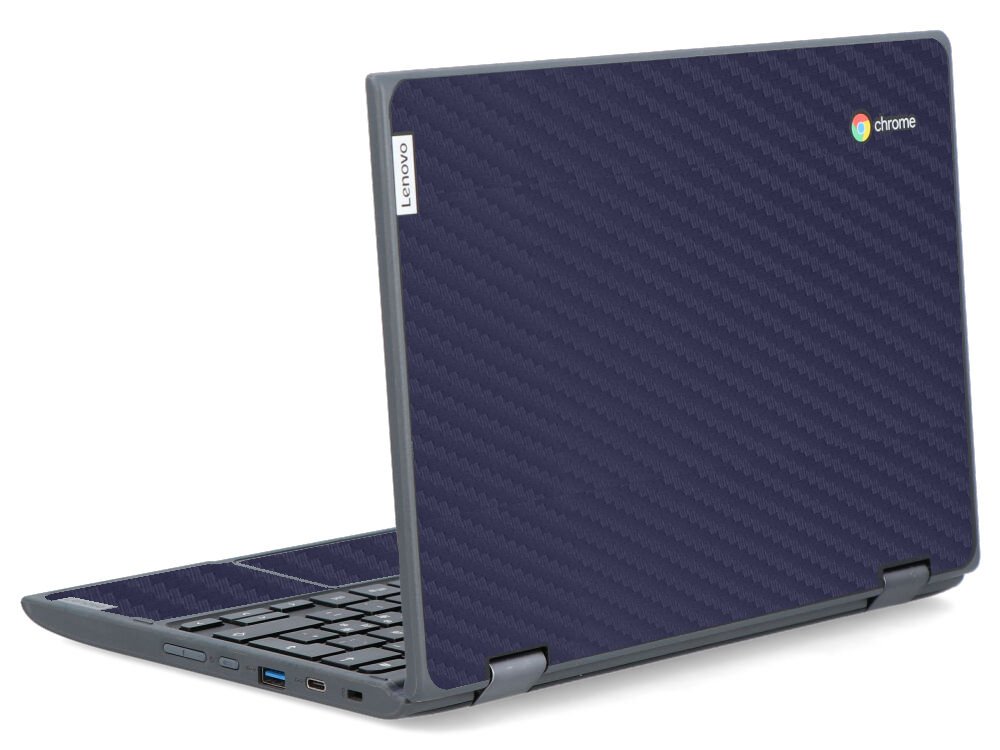 IBM/Lenovo Chromebook 300e G2 MTK BLUE CARBON FIBER Laptop Skin