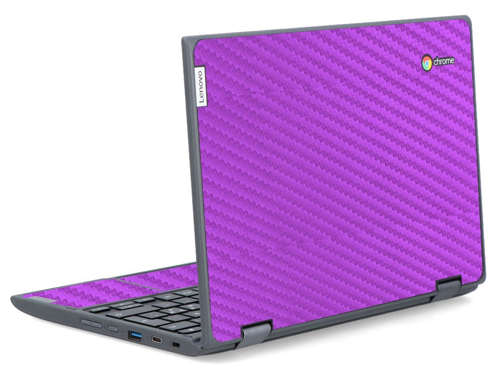 IBM/Lenovo Chromebook 300e G2 MTR PURPLE CARBON FIBER Laptop Skin