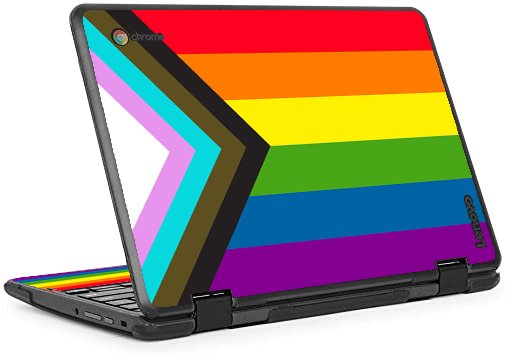 IBM/Lenovo Chromebook 300e PROGRESSIVE PRIDE FLAG Laptop Skin