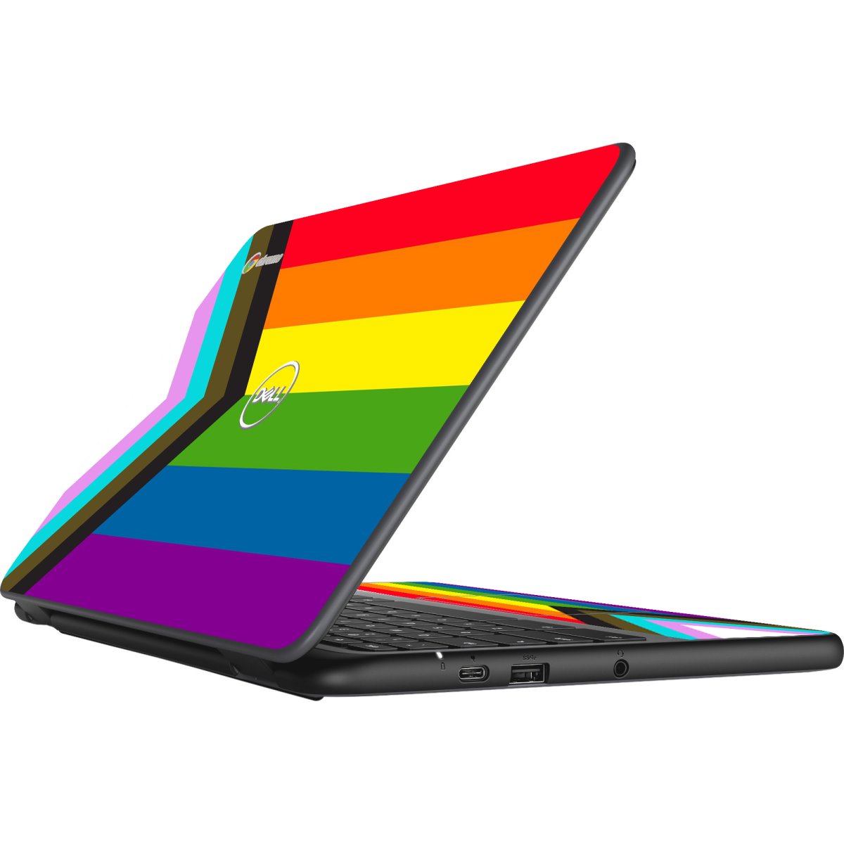 Dell Chromebook 11 3100 PROGRESSIVE PRIDE FLAG Laptop Skin