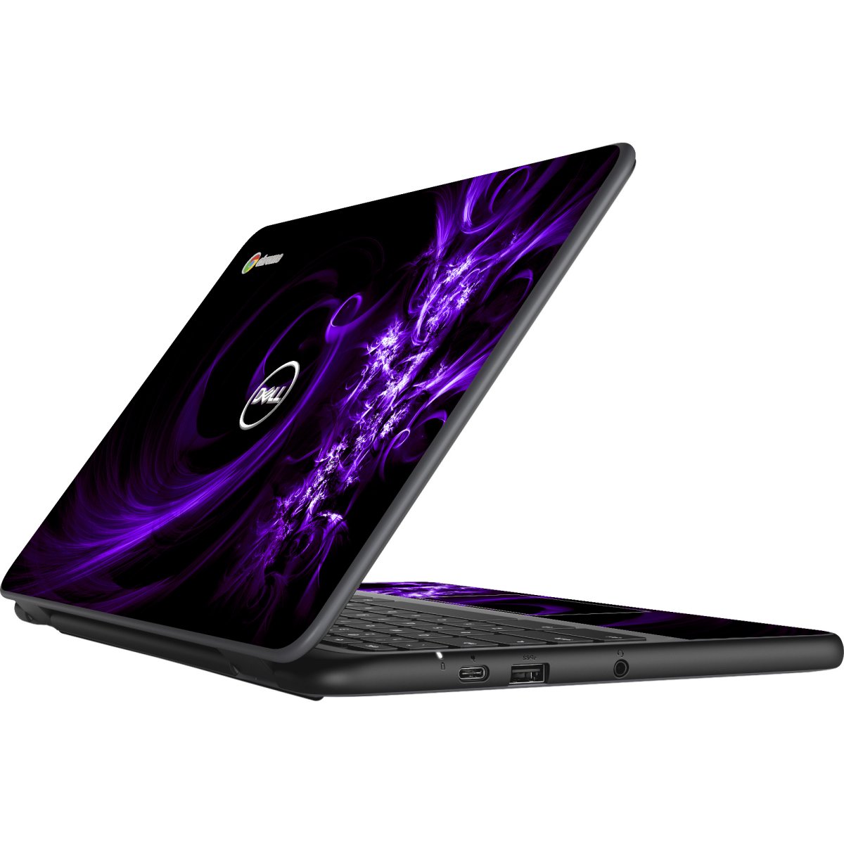 Dell Chromebook 11 3100 PURPLE SPIRAL Laptop Skin