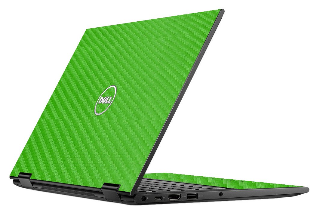 Dell Latitude 3390 GREEN CARBON FIBER Laptop Skin