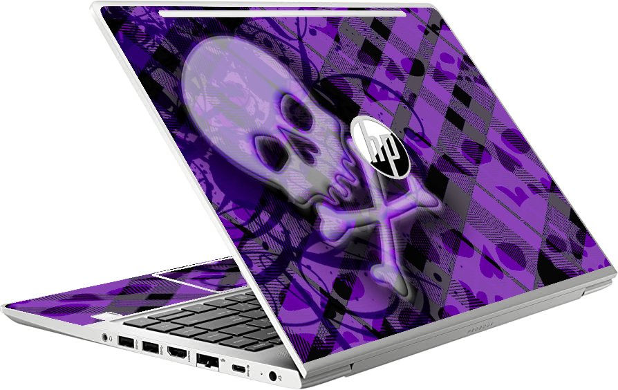 HP ProBook 445 G8 PLAID SKULLS Laptop Skin