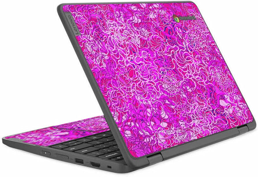 IBM/Lenovo Chromebook 500e Yoga G4 OCEAN BOTTOM FLOWERS Laptop Skin