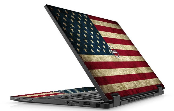 Dell Latitude 5289 AMERICAN FLAG Laptop Skin