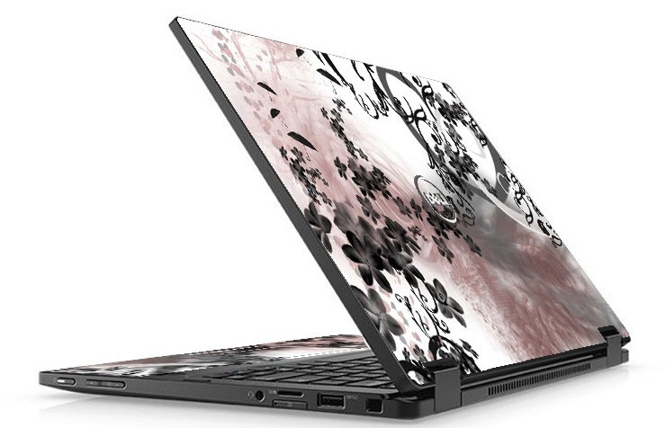 Dell Latitude 5289 FLOWERS AND UMBRELLAS Laptop Skin