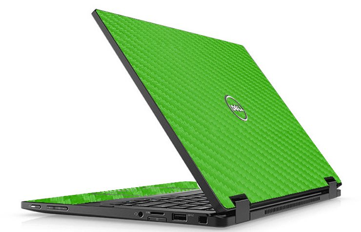 Dell Latitude 5289 GREEN CARBON FIBER Laptop Skin