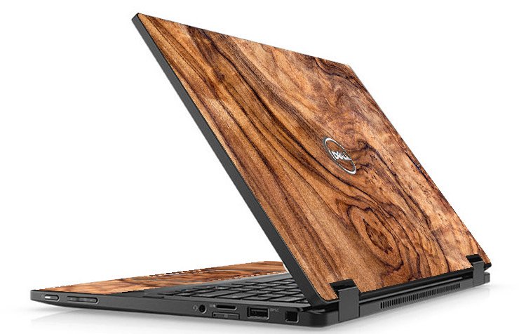 Dell Latitude 5289 OLIVE WOOD Laptop Skin