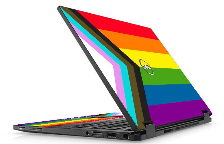 Dell Latitude 5289 PROGRESSIVE PRIDE FLAG Laptop Skin