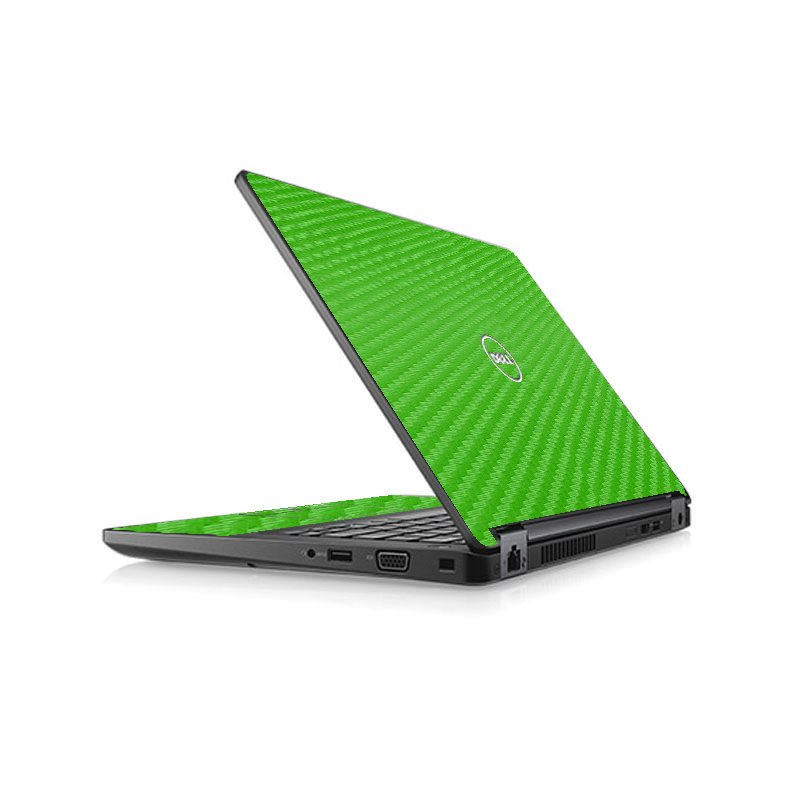 Dell Latitude 5480 / 5490 / 5491 GREEN CARBON FIBER Laptop Skin