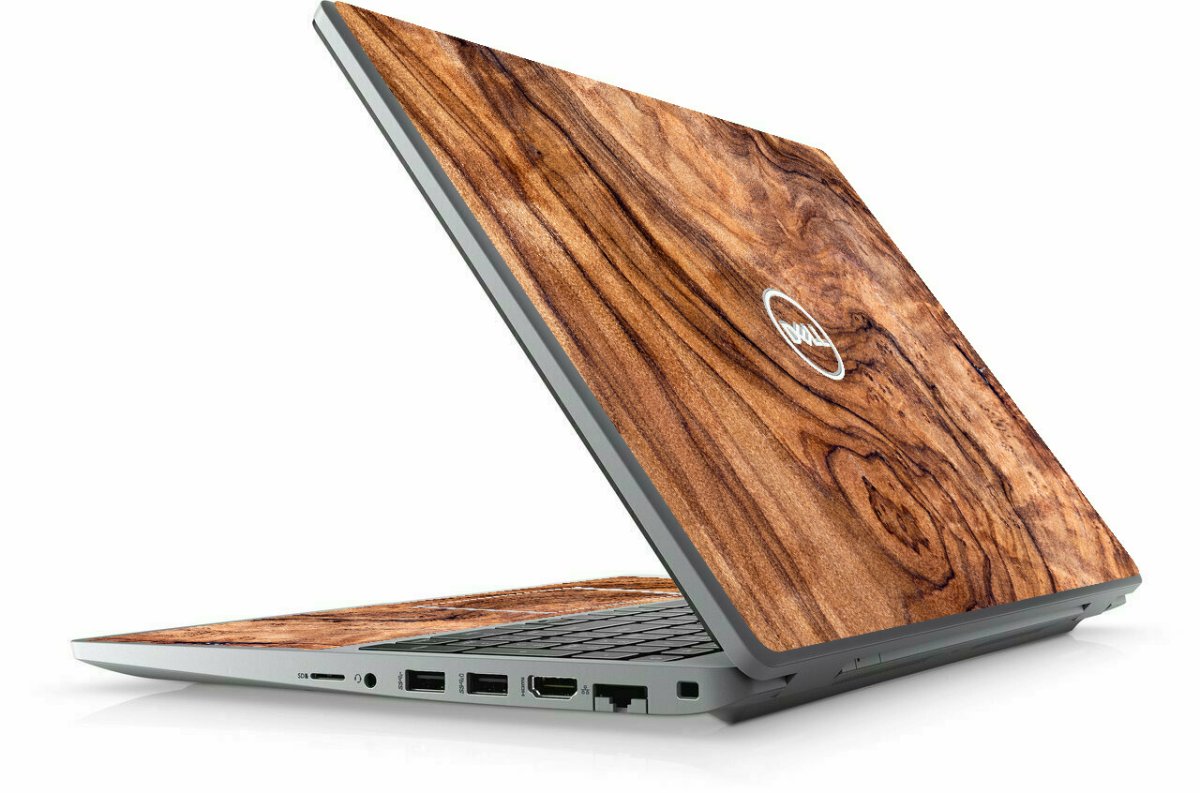 Dell Latitude 5520 / 5521 OLIVE WOOD Laptop Skin