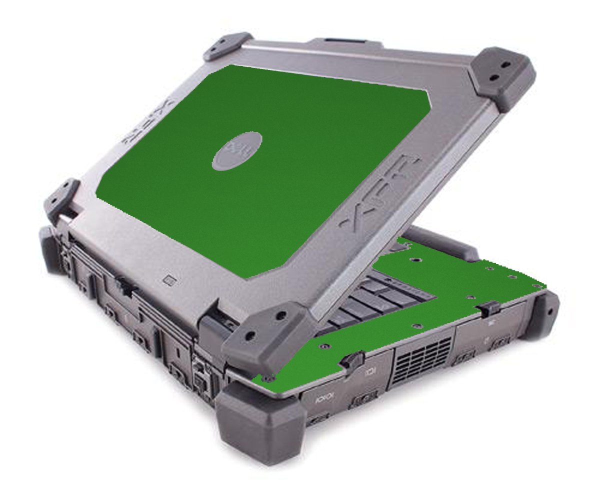 Dell Latitude E6420 XFR CHROME GREEN Laptop Skin