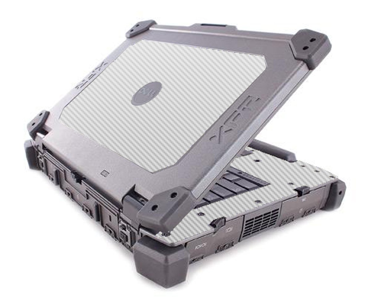 Dell Latitude E6420 XFR WHITE CARBON FIBER Laptop Skin